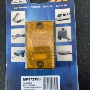 MP8723 SS Amber Marker Lamp & Reflector x 2