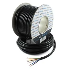 7 CORE BLACK CABLE 1 METER