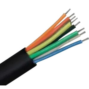8 CORE BLACK CABLE 1 METER